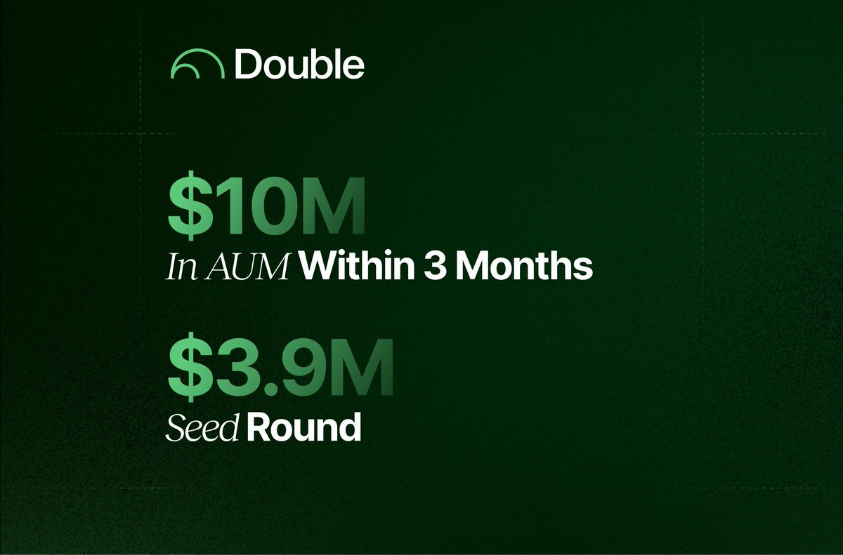 A big day here at Double. 

I'm proud to announce that we've crossed $10M in AUM just 3 months after launching our beta. This shows how well users are responding to our vision of making zero expense ratio index investing a reality.