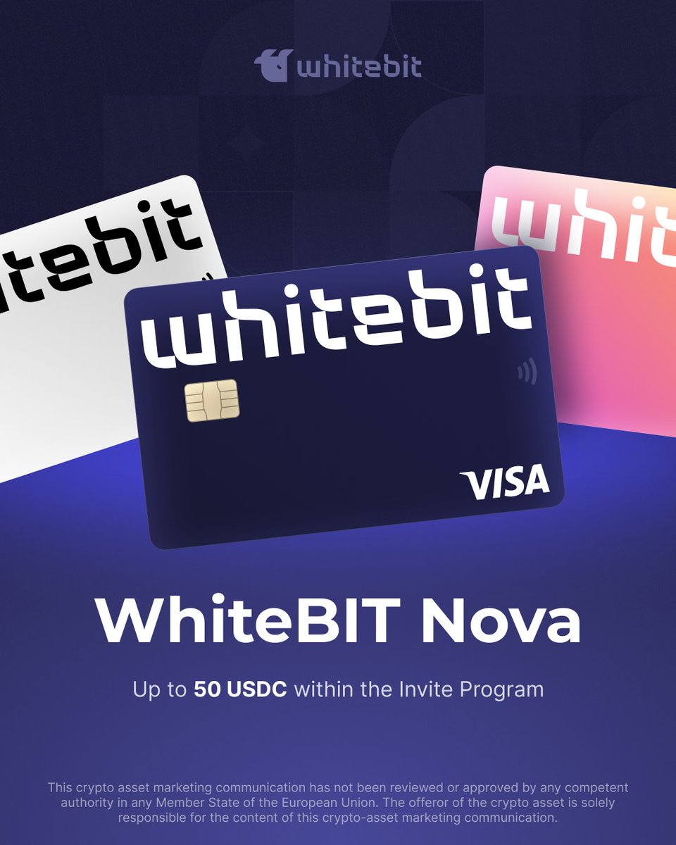 WhiteBIT Nova “Invite Friends” Bonuses Explained The WhiteBIT Nova  multicurrency debit card offers a range of exclusive perks, including our  Invite Friends Program. By inviting your friends, family, or colleagues to  apply