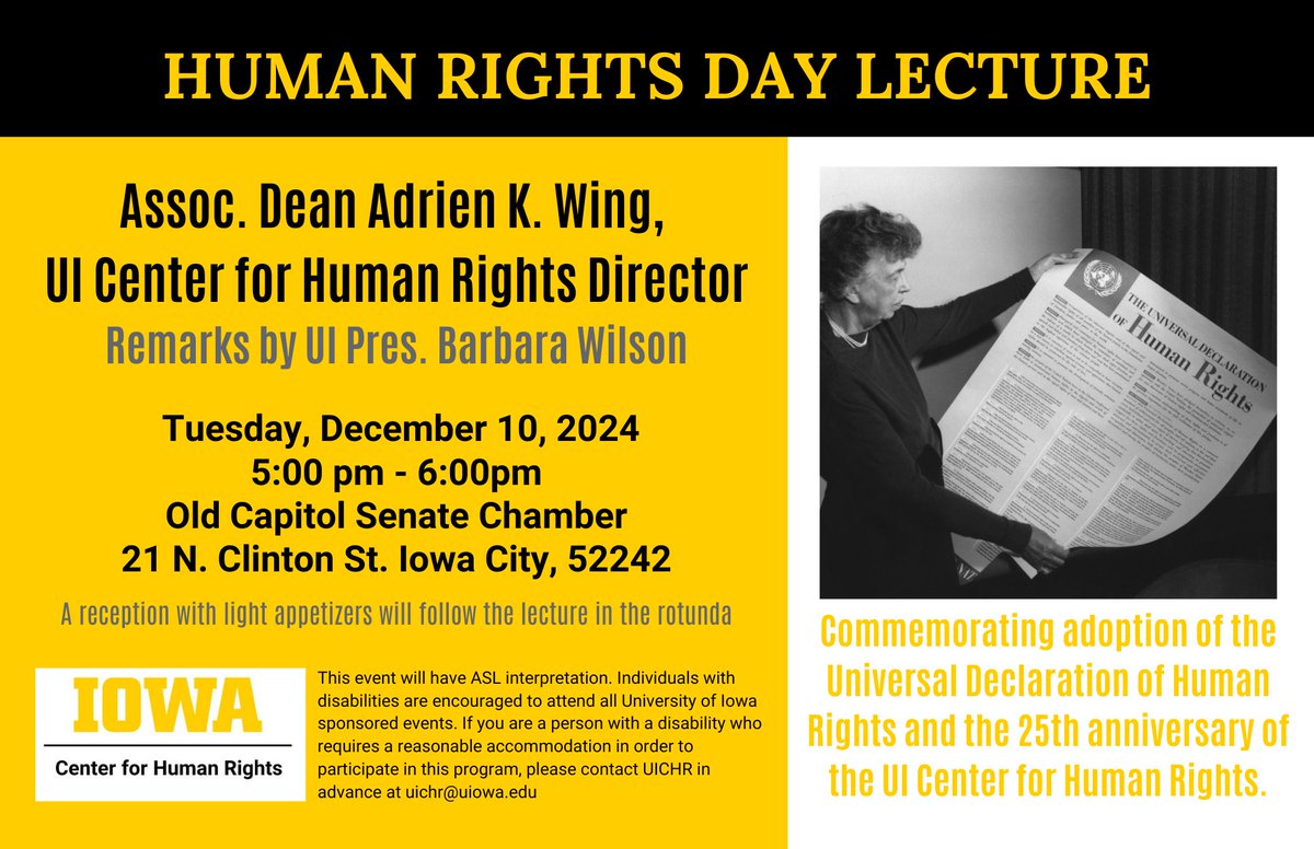 UI Center for Human Rights tweet media