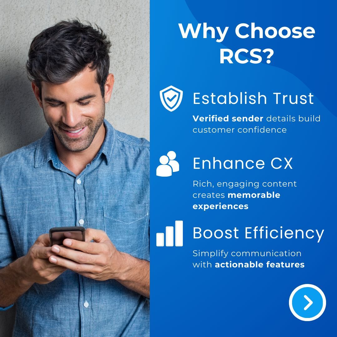 QuestBlueInc's tweet photo. 📢 Elevate Your Business Messaging with RCS! 💬
Engage customers with rich media, real-time updates, and quick actions—all in their native messaging app. Boost trust and streamline communication today! #RCS #Messaging #QuestBlue #Telecommunications https://t.co/jgHtNo5YSW