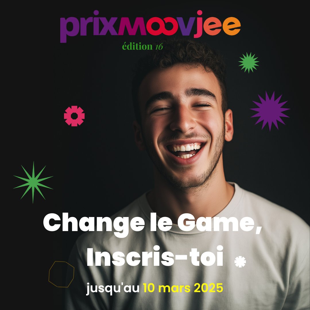 moovjee (@moovjee_) on Twitter photo Câest officiel : le Prix Moovjee 2025 est ouvert ! 
Cette annĂ©e, (On) change le game. đ„
Jeunes entrepreneurs, porteurs de projets, artistes-entrepreneurs (18-30 ans), changez le game et imposez votre vision. Inscrivez-vous et Ă©crivez votre histoire ! đ bit.ly/PrixMoovjee2025 Câest officiel : le Prix Moovjee 2025 est ouvert ! 
Cette annĂ©e, (On) change le game. đ„
Jeunes entrepreneurs, porteurs de projets, artistes-entrepreneurs (18-30 ans), changez le game et imposez votre vision. Inscrivez-vous et Ă©crivez votre histoire ! đ bit.ly/PrixMoovjee2025