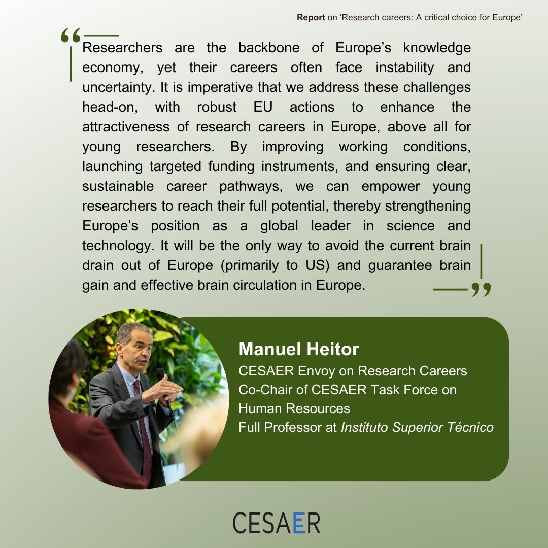 CESAER_SnT's tweet photo. Today, we released a new report titled 'Research careers: A critical choice for Europe'. It presents the results, insights, and recommendations from a 2024 CESAER research careers survey.
🔗https://t.co/jGtSTYMl16
#researchcareers #CESAER https://t.co/QxkEgzgk0g