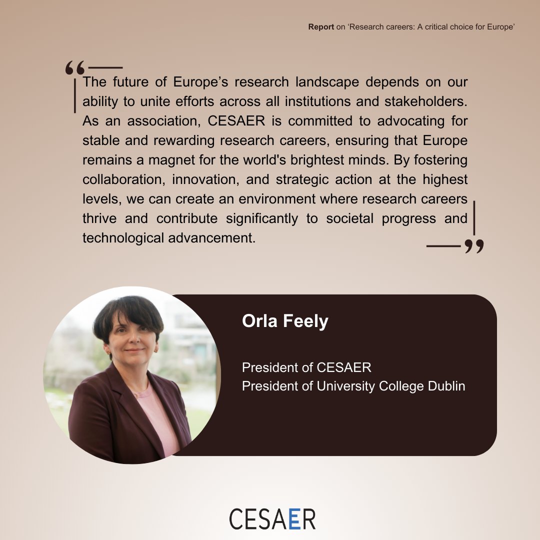 CESAER_SnT's tweet photo. Today, we released a new report titled 'Research careers: A critical choice for Europe'. It presents the results, insights, and recommendations from a 2024 CESAER research careers survey.
🔗https://t.co/jGtSTYMl16
#researchcareers #CESAER https://t.co/QxkEgzgk0g