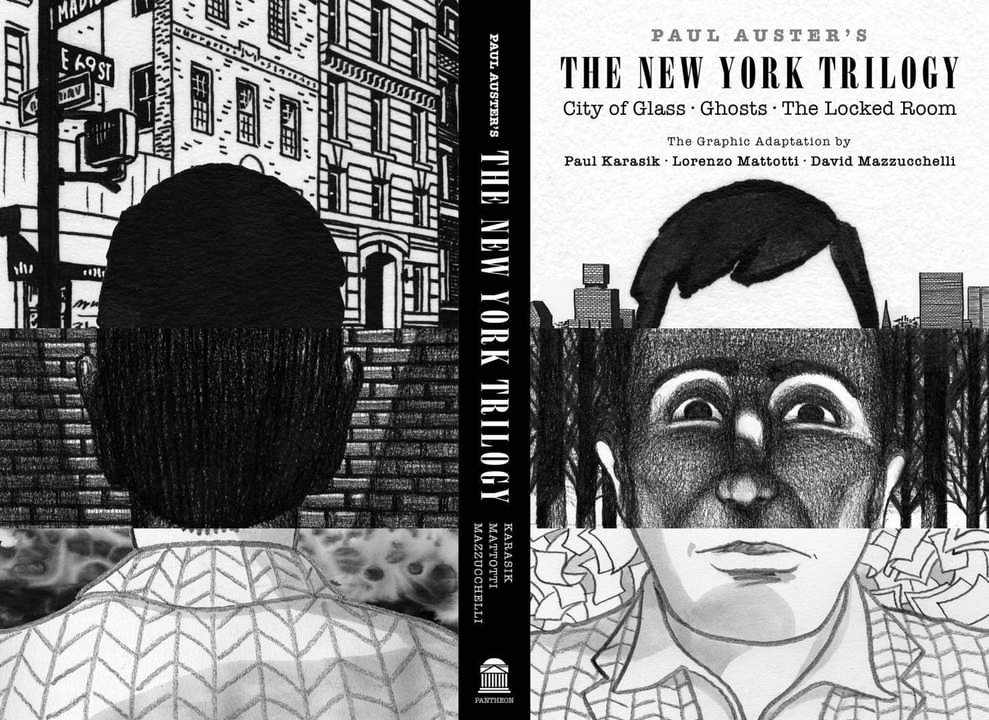 Paul Karasik anuncia la edición de la trilogía de Nueva York de Auster que incluye La Ciudad de Cristal con Mazzucchelli y dos nuevas adaptaciones, con Mattoti (Ghosts) y del propio Karasik en solitario (The Locked Room). Editará <a href="/PantheonBooks/">Pantheon Books</a>  y ya lo necesito!