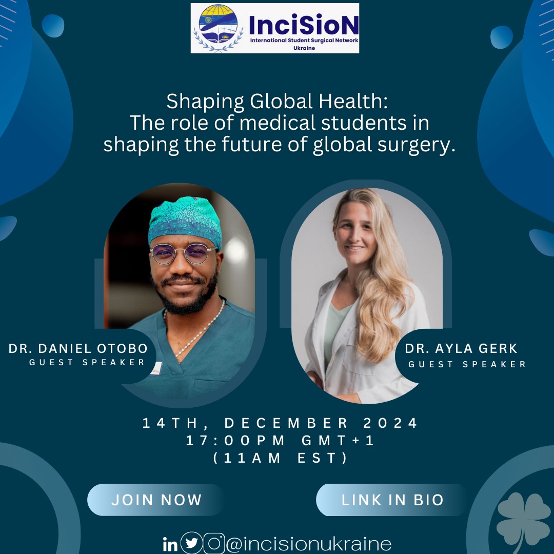 InciSioN_UA's tweet photo. 🌍✨ Shape the Future of Global Surgery! 🌟

Join us to advocate for equitable surgical care and build a healthier future.

🗓 Date: Saturday, December 14, 2024
⏰ Time: 5 PM GMT+1 / 11 AM EST
🔗 Register: https://t.co/sFwYmcnlh0

#GlobalSurgery
#HealthForAll 
#IncisionUkraine https://t.co/SWgnaH2AAk
