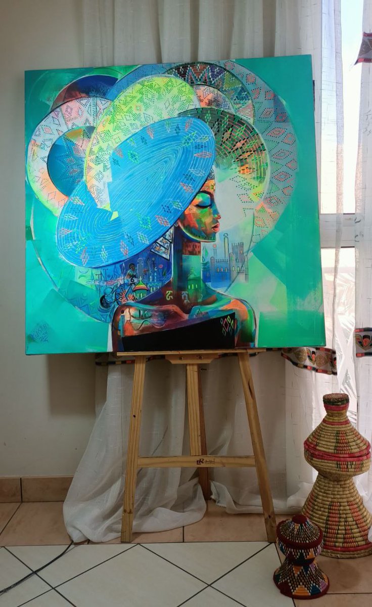 Exoticethiopian's tweet photo. Identity — a mesmerizing dance of color, form, and narrative, brought to life by the visionary Artist Kidist Berhane. https://t.co/2hvyVsMgxU
#ContemporaryArt #EthiopianArt #TimelessCreativity #ArtisticJourney #VisionaryArt #ModernExpression #IdentityInArt #CulturalNarrative https://t.co/I0JvCPWcbE