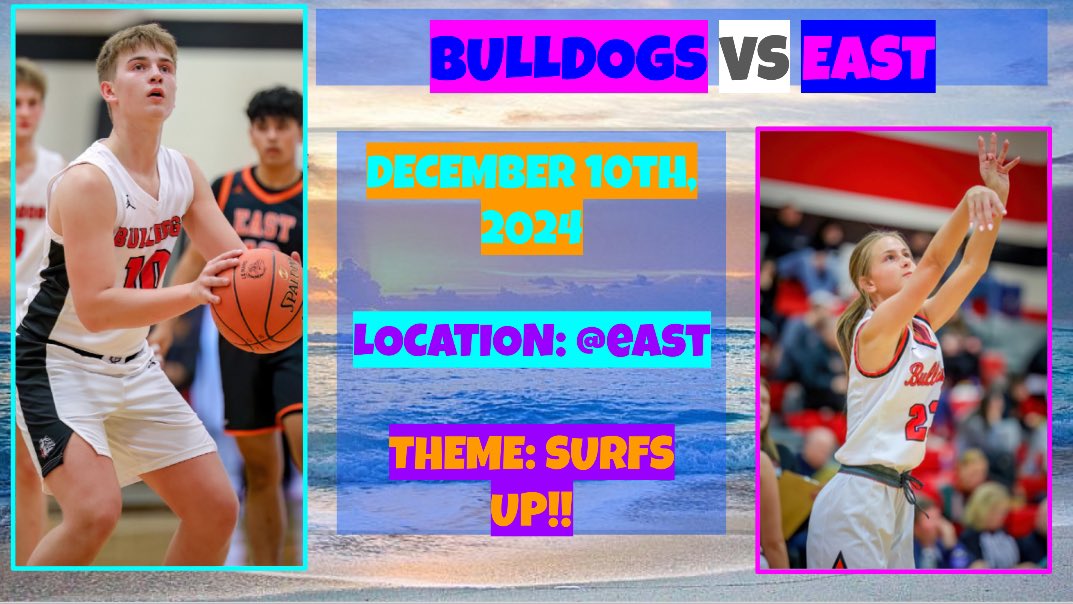 LeMarsDogs's tweet image. ITS OFFICIALLY BULLDOG GAME DAY!!! Let’s wash🌊 away the competition with our bulldog spirit! Dress head to toe ready for the 🏖️ beach 🏝️!! #awaygame #surfsup #letsgodogs #gethype