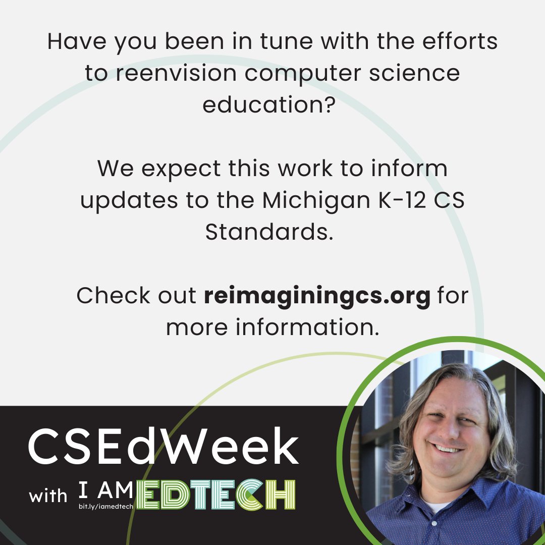 As the need for a more knowledgeable and diverse workforce grows, <a href="/csteachersorg/">CS Teachers Association (CSTA)</a> and partners reimagine how learners engage with CS. Check out what will likely shape the future of K-12 CS Ed at reimaginingcs.org. 
#iamedtech #csedweek <a href="/myedtechworld/">Sarah Wood</a> <a href="/KatFred112233/">Katherine Fredrickson</a> <a href="/kentisd/">Kent ISD</a>