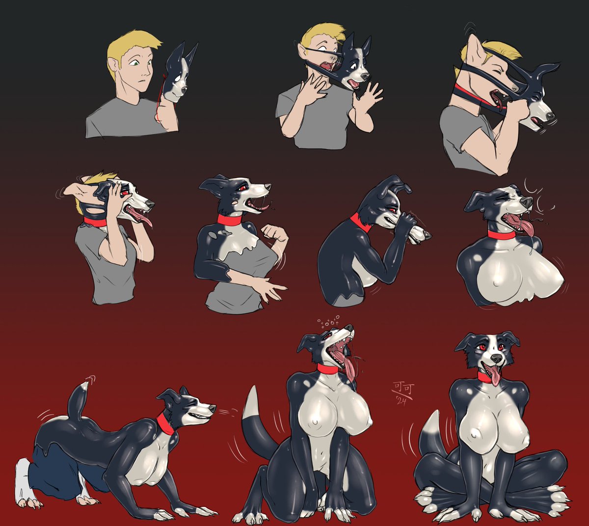 CocoFoxYeen's tweet photo. Border Collie Mask TF #TFTuesday https://t.co/3bkgmTjPmo