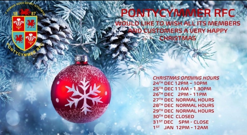 Our opening hours over the festive season 🍻🎄☃️🍻:-