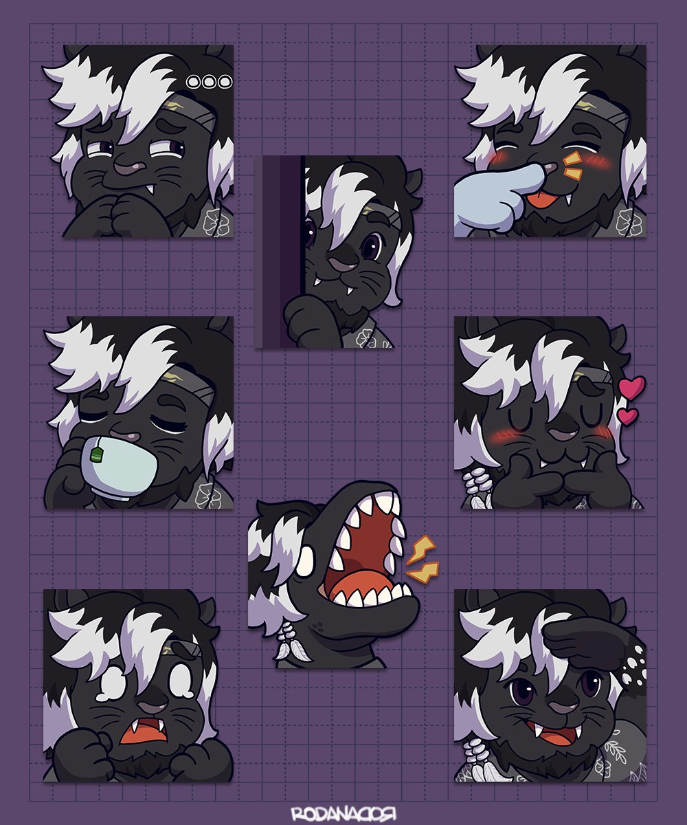 2nd batch emotes for @/UrrasephFF14 😻