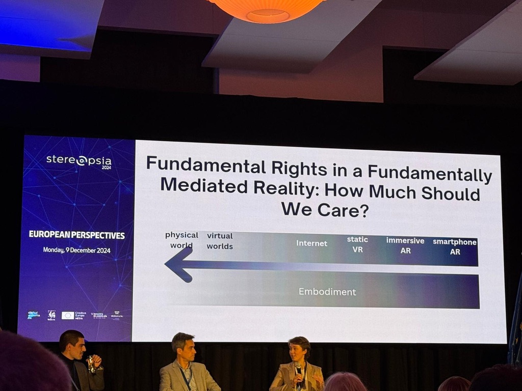 Emmie Hine (@emmiehine) on Twitter photo Day 1 at <a href="/Stereopsia/">Stereopsia</a>: ✅
Panel: ✅
Making #XR safe and beneficial? An ongoing effort!
Great to see so much interest in our panel from the interdisciplinary crowd, and have had so many interesting convos already--looking forward to more! Day 1 at <a href="/Stereopsia/">Stereopsia</a>: ✅
Panel: ✅
Making #XR safe and beneficial? An ongoing effort!
Great to see so much interest in our panel from the interdisciplinary crowd, and have had so many interesting convos already--looking forward to more!