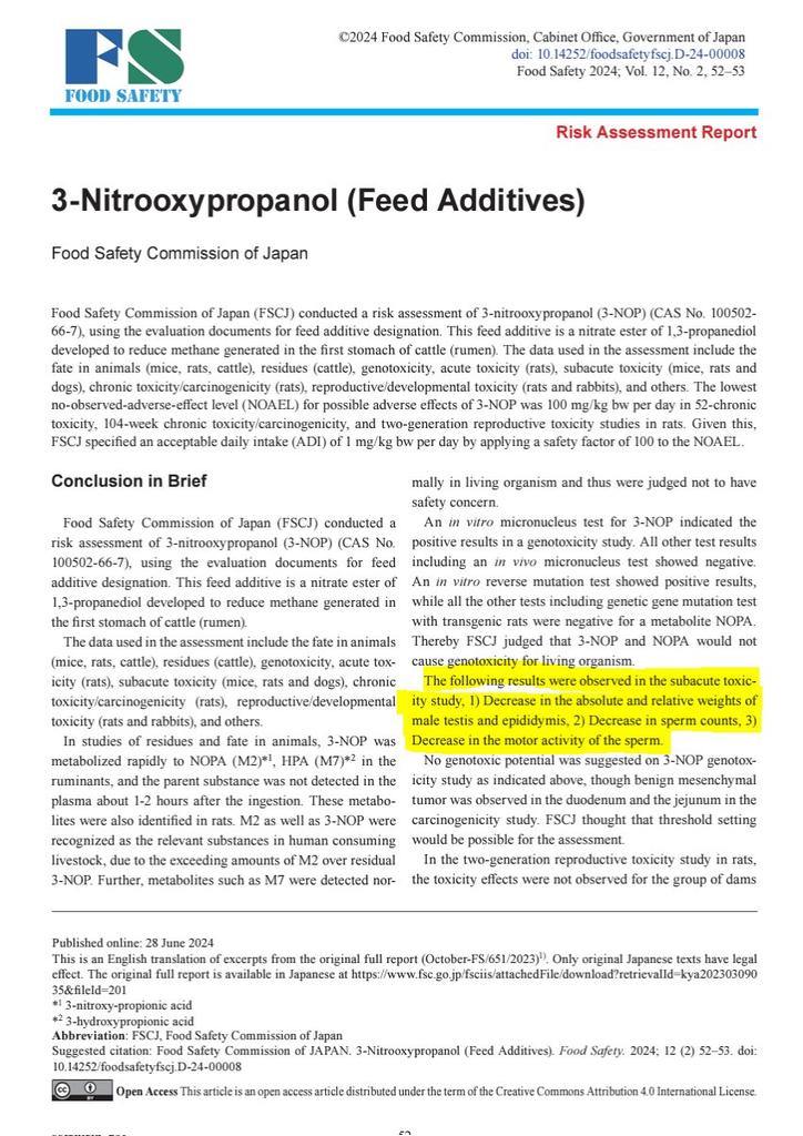 In Italia, il popolo nemmeno sa cosa sia il Bovaer
il BOVAER / 3-NOP è prodotto da DSM-firmenich.L’azionista principale è Blackrock
Parmalat sarà la prima a usare il Bovaer contro le flatulenze delle vacche.Farmaco sospetto di cancerogenicità e di causare sterilità