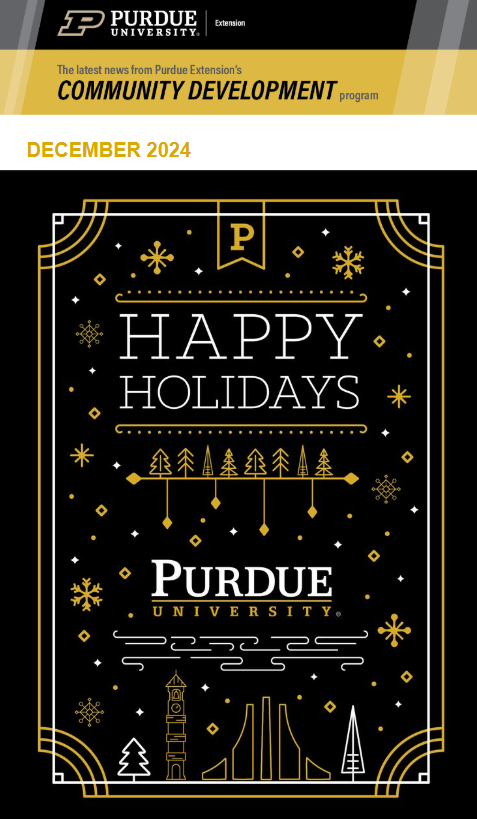 🎄Check out CDEXT's December Newsletter! Happy Holidays! 🎄tinyurl.com/ycfh9fj7 #PurdueExtension #communitydevelopmentprogram #cdext #newsletter #newslettersignup