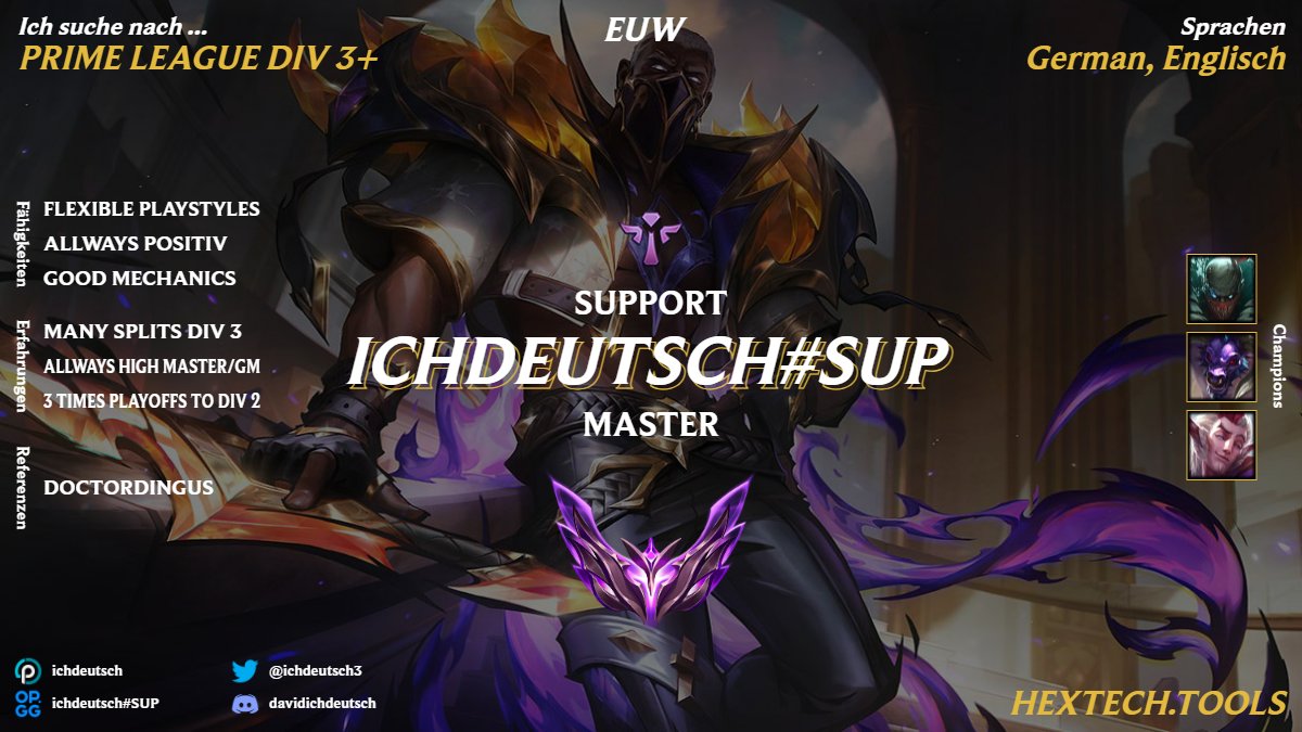 After three splits with @FrontierEsport, where we reached the Div 2 playoffs each time, I'm still in talks with them but am allowed to explore my options for next split.
I am looking for offers/tryouts for PL Div. 3+
Likes and retweets highly appreciated :)