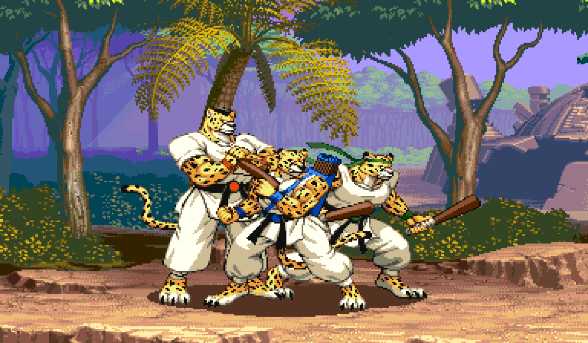 NakamangaHikari's tweet photo. The Cheetahmen ran off...
                                ....and now...
                                         The Cheetahmen

#pixelart #spritework #fanart #furry #cheetah #cheetahmen #action52 #nes https://t.co/zp8UMizCZQ