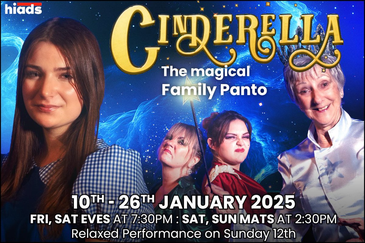 The magical Family Panto at the Station Theatre, Hayling Island : stationtheatre.co.uk/cinderella #hayling #haylingisland #panto #pantomime #whatson #events #shows #xmasshow #cinderella #cinders #hampshire #magic #comedy #amdram #relaxedperfomance