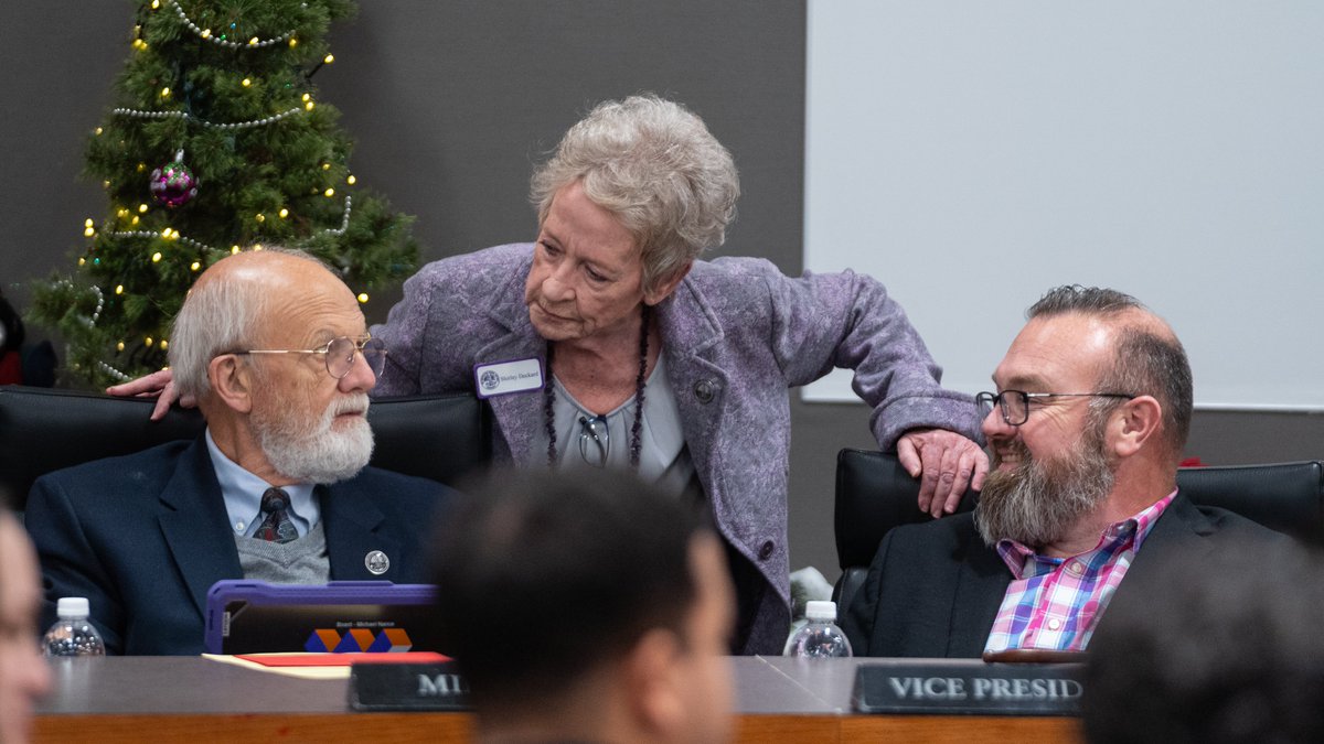 Last evening, we celebrated Shirley Deckard's remarkable 32.5 years on our School Board! From her great-grandchild leading the Pledge to Sen. Ford's proclamation, her final meeting honored a legacy of unwavering dedication to Wayne Township. #WeAreWayne <a href="/WayneTwpSuper/">Dr. Jeff Butts</a> <a href="/JD4IN29/">JD Ford</a>