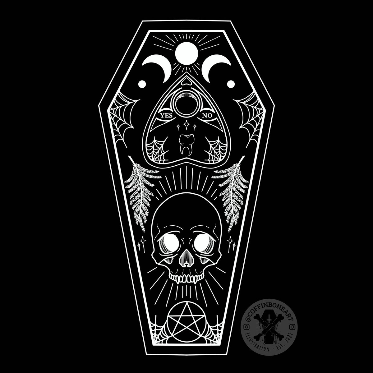 CoffinBoneArt's tweet image. Back on my coffin nonsense⚰️
Shop stickers/tees/prints here: 
redbubble.com/i/poster/Black…

©️coffinboneart. 
Please do not share without credit, replicate or sell. Thank you ✌🏻