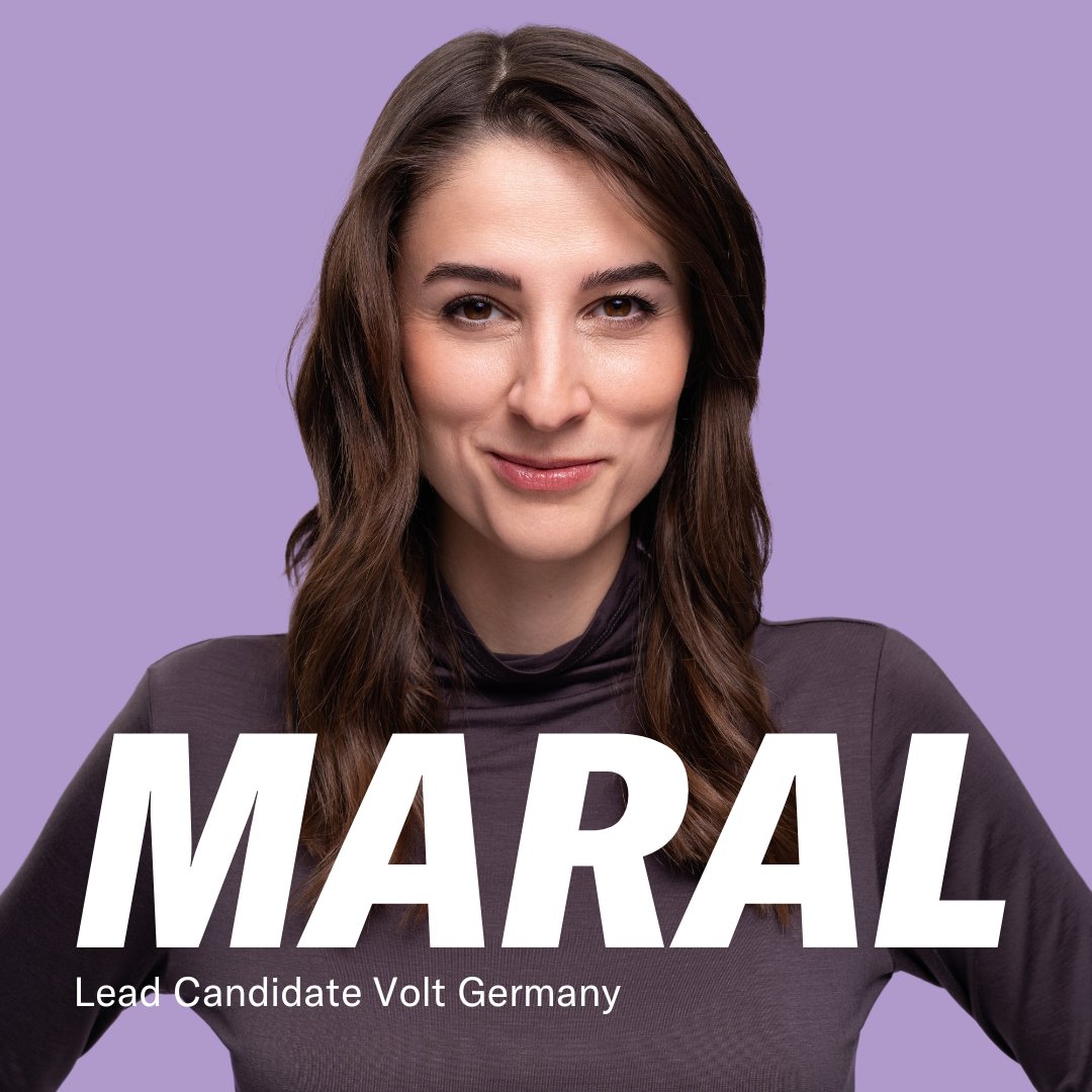 RECLAIM THE FUTURE! 🚀💜

German snap elections are in February and <a href="/VoltDeutschland/">Volt Deutschland</a>'s campaign is officially starting, with Smart City expert <a href="/MaralKooh/">Maral Kool</a> as Lead Candidate. 🇩🇪🇪🇺

📷: Mia Conolly #Volt #MARAL #btw25