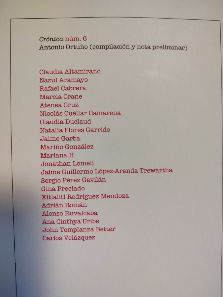 erosdiler's tweet photo. Ya me llegó el libro "Crónica número 6", de @librosunam , antologado por @AntonioOrtugno , en el que tuve el honor de participar y compartir páginas con amix y colegas de quienes admiro su trabajo. 🤟🏽🔥

#UNAM #libros #cronicas https://t.co/wVOkMsZjdC
