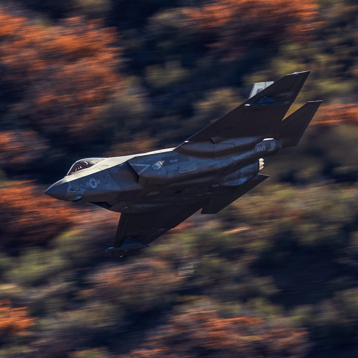 JarodMHamilton's tweet photo. Sidewinder flies the Sidewinder 🐍
#VFA86 #f35 https://t.co/xeM21E4WIl