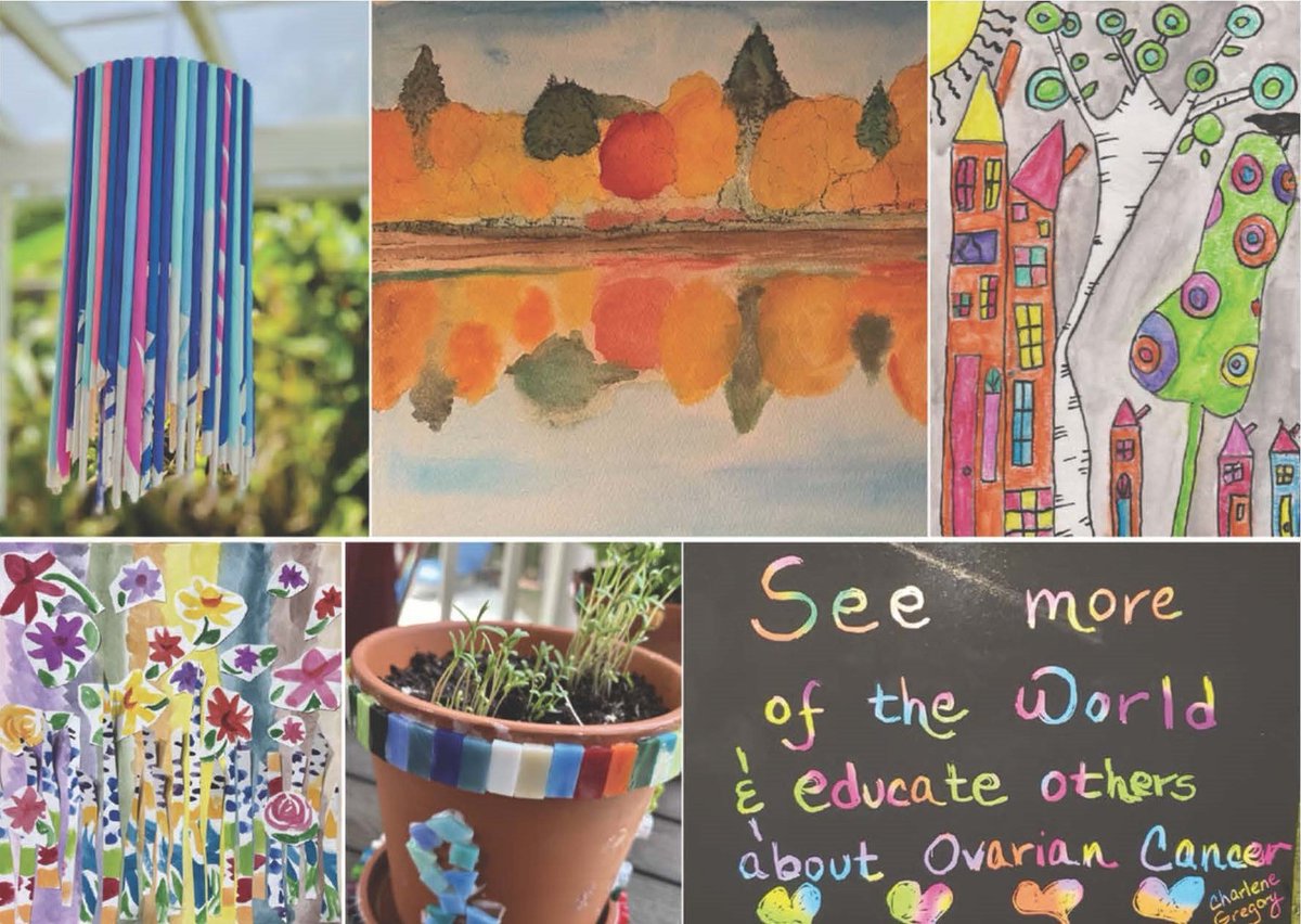 Wishing peace, strength and hope this holiday season to our community, who we stand with every step of the way. (Artwork by OCRA's “Express Yourself” program participants Cindy Janus, Jennifer Orlick, Rachel Hampton, Charlene Gregory, Danette Toledo &amp; Tina Bembry) #GynCSM