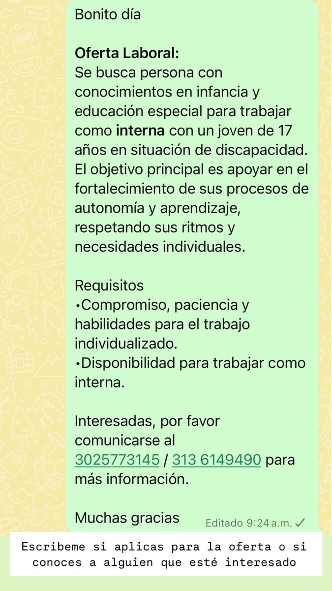 valecs16's tweet photo. 💕🙏🏼⬇️ trabajo si hay https://t.co/4DkmlY6cAO