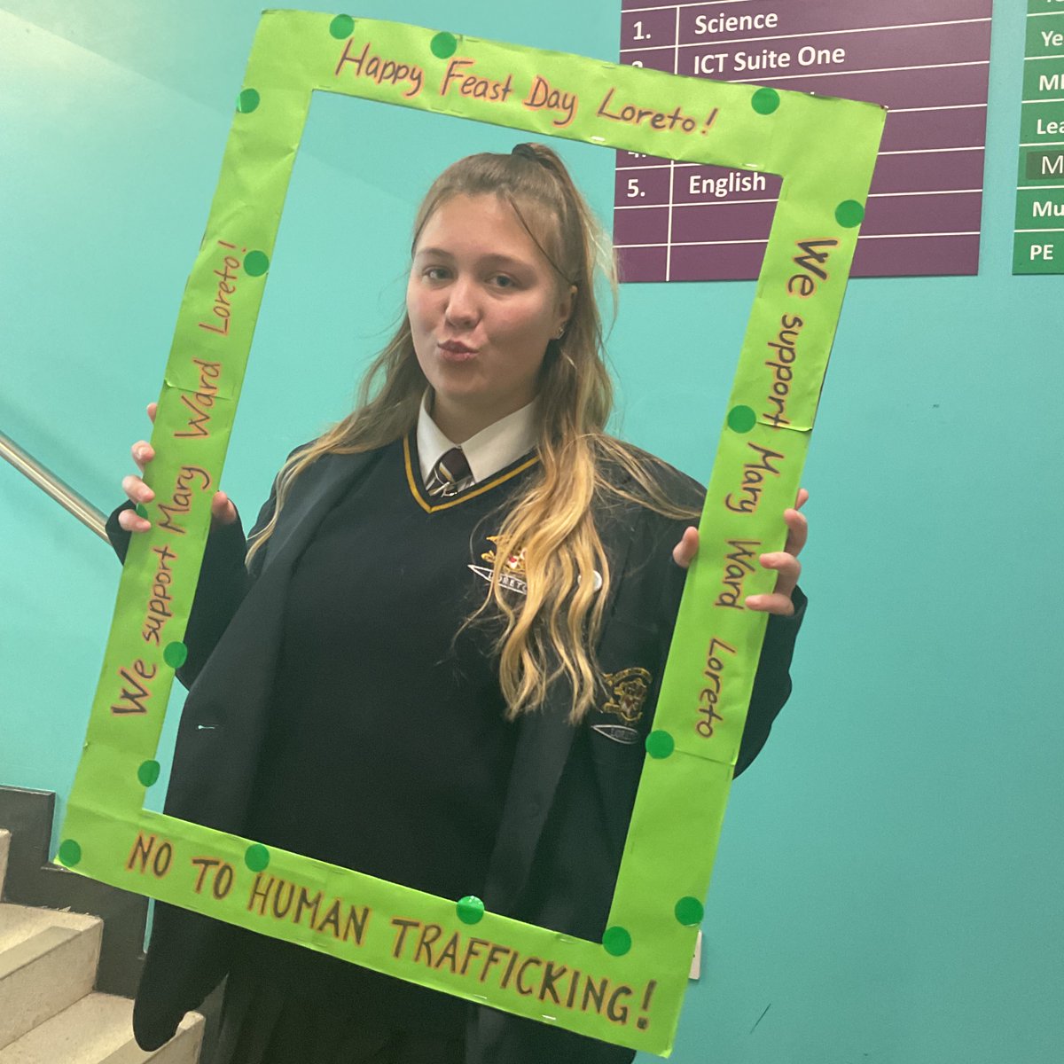 ChaplainLHS's tweet image. No better way for @loretochorlton to mark the Feast Day than with a day of hope supporting the work of @marywardloreto in ending human trafficking &amp;amp; Modern day slavery in Albania and around the world #Internationality #OurLadyOfLoreto #Advent2024 @SalfordDiocese @ibvmngo @IbvmE