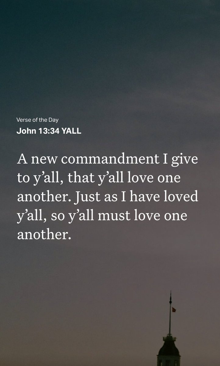 ekanastasis's tweet photo. “A new commandment I give to y’all, that y’all love one another. Just as I have loved y’all, so y’all must love one another.”

- John 13:34

 https://t.co/WAesXegRJL https://t.co/pAiDCTFuag