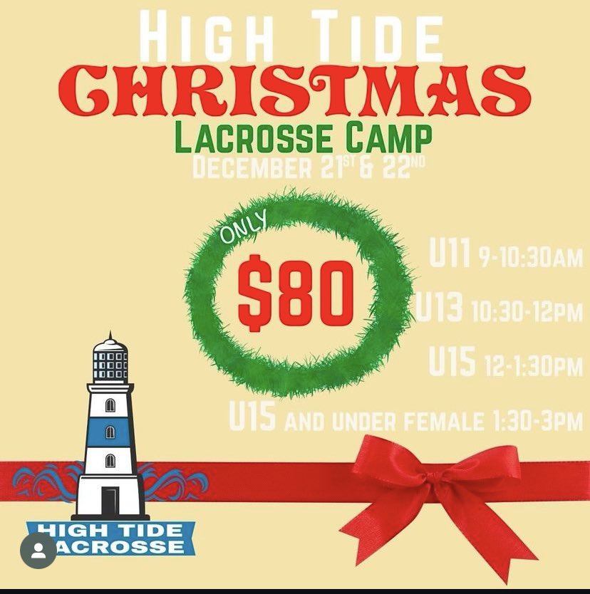 If your looking for a great way to keep your skills up over the Holidays check out our friends at High Tide!  Register now before spots are filled up!  #roletide #santaskills #growthegame