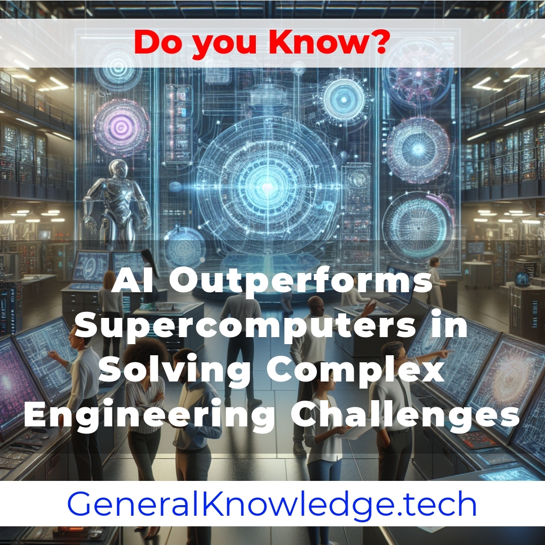 StayUpdated_247's tweet image. AI Outperforms Supercomputers in Solving Complex Engineering Challenges
generalknowledge.tech/ai/ai-supercom…
#AIengineering #complexproblemsolving #dataanalysis #engineeringinnovation #engineeringsolutions #machinelearning #predictiveanalytics #supercomputers #technologicaladvancements