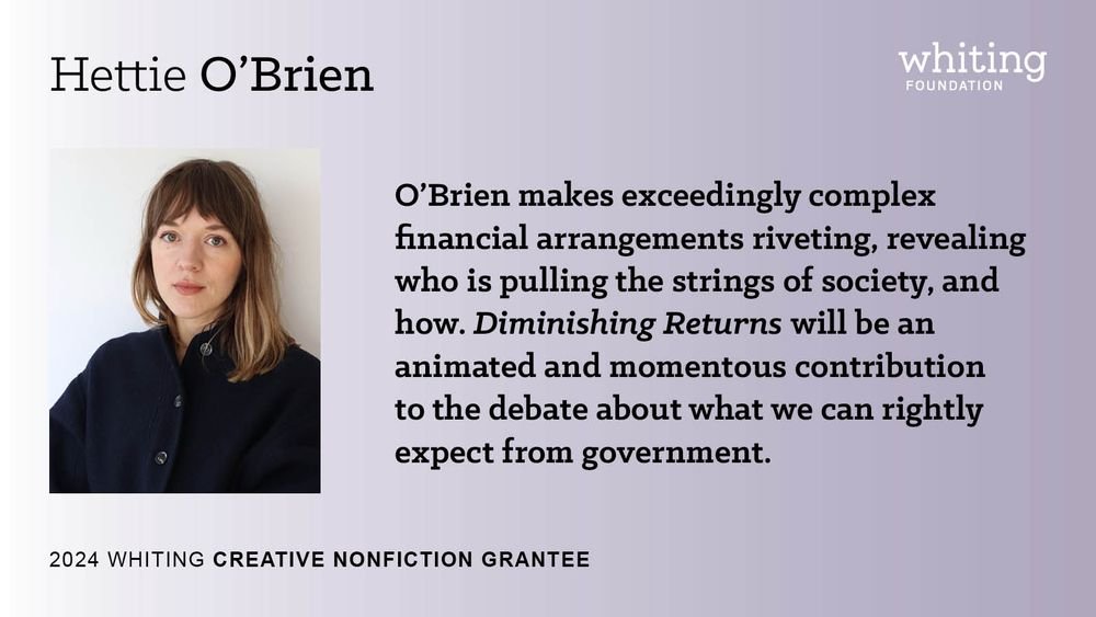 Huge congratulations to the brilliant <a href="/hettieveronica/">Hettie O'Brien</a>! We are thrilled to be publishing her fascinating, hair-raising book