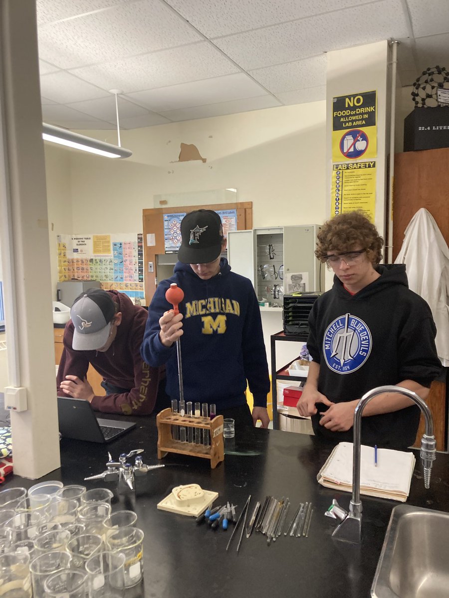 MigchelsMandy's tweet image. Learning how to use a #pipette while completing a serial dilution in #SCH3U @MitchellDHS