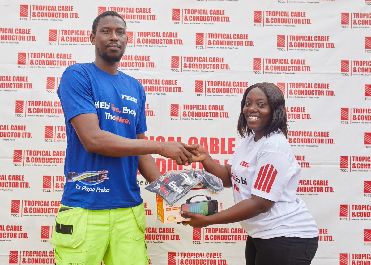 TropicalCables's tweet image. Our valued distributors, EBSA's at Community 8, Tema, highlighted their dedication and appreciation to their loyal customers.
This is a reflection of what we achieve together as a team. 
Cheers to continued growth and excellence with TCCL!

#TropicalCables #TɔPapaPrɛko #FRLS