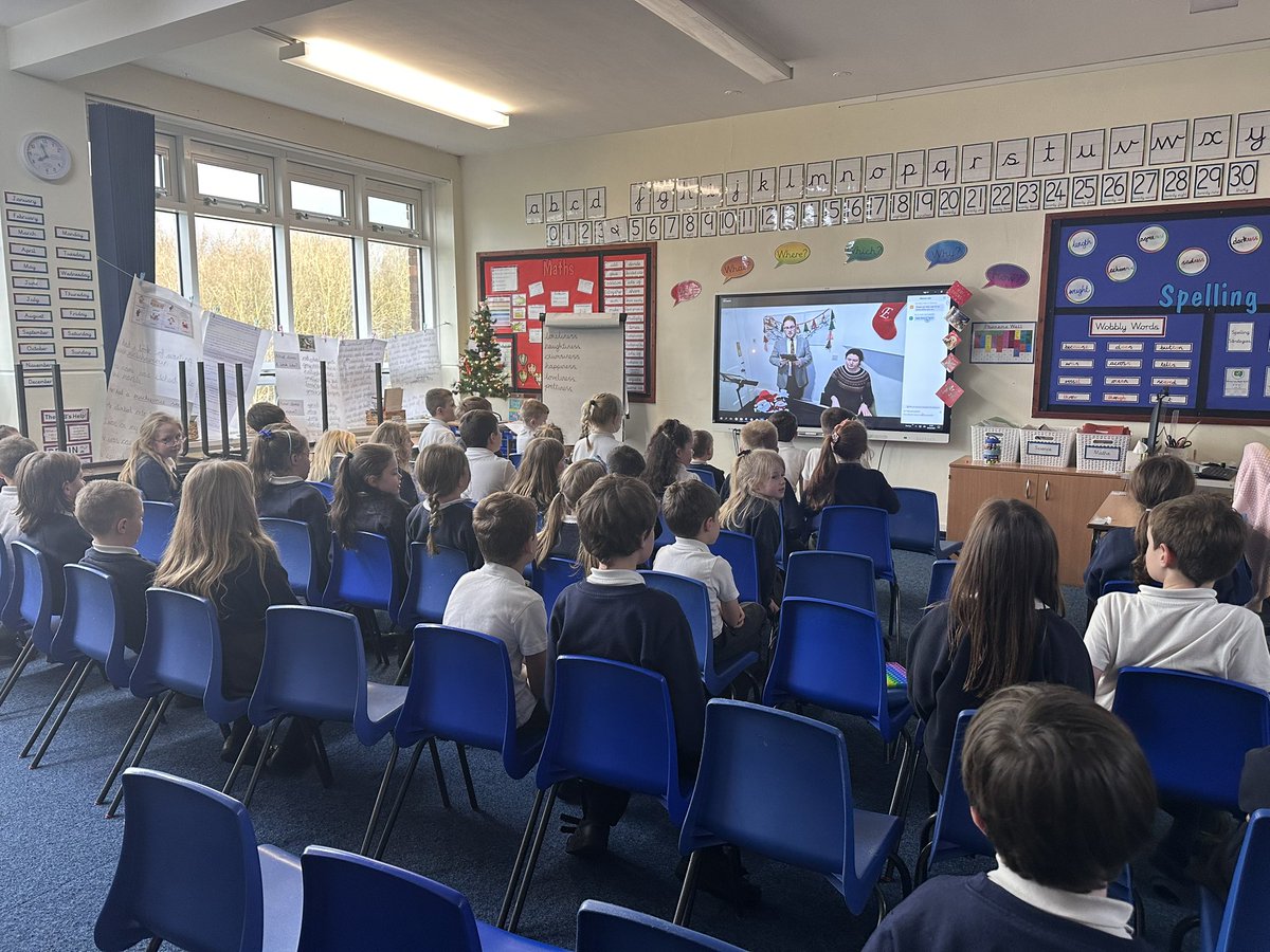 Yesterday afternoon, Year 3 had a wonderful time joining a zoom concert. 🎵 We loved singing along to Christmas classics and listening to the wonderful piano playing and singing! 🎹🎤🎄<a href="/BarntonMissR/">Miss Rutter</a> <a href="/BarntonMrsRW/">Mrs Wieckowski</a>