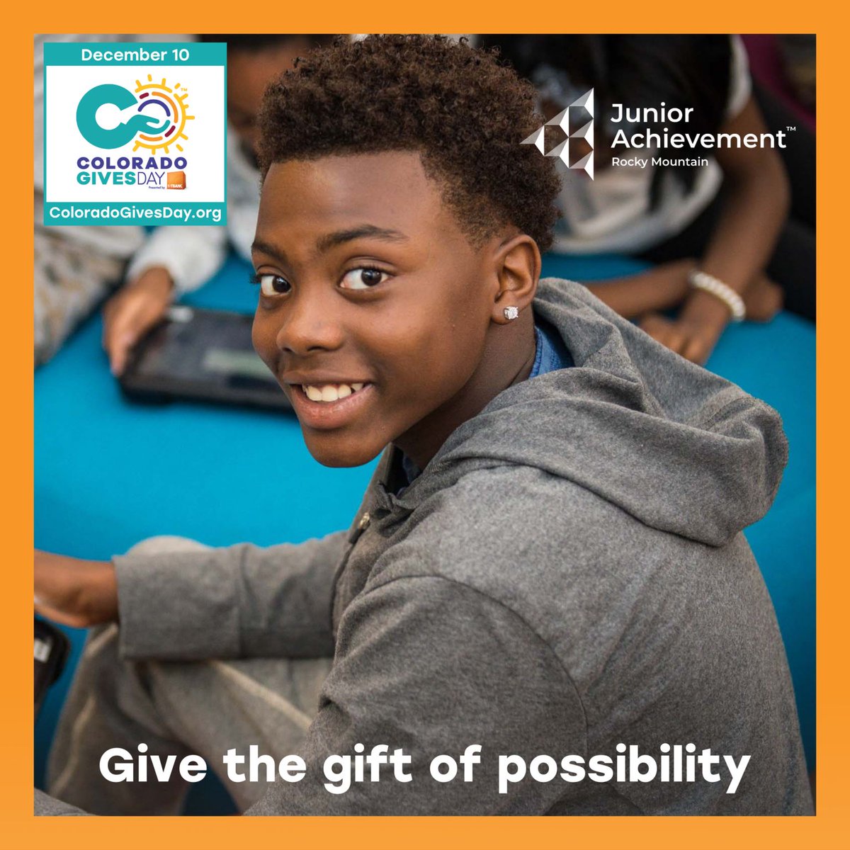 ElizabethLWinn's tweet photo. Today is Colorado Gives Day! Please consider giving the gift of possibility by contributing to JA-Rocky Mountain. You can even designate your gift to JA programs in the Northern Colorado &amp; Wyoming region. 

Link: https://t.co/BsIX8sfrSd

#ColoradoGivesDay #JuniorAchievement https://t.co/rFT4FuZqeV