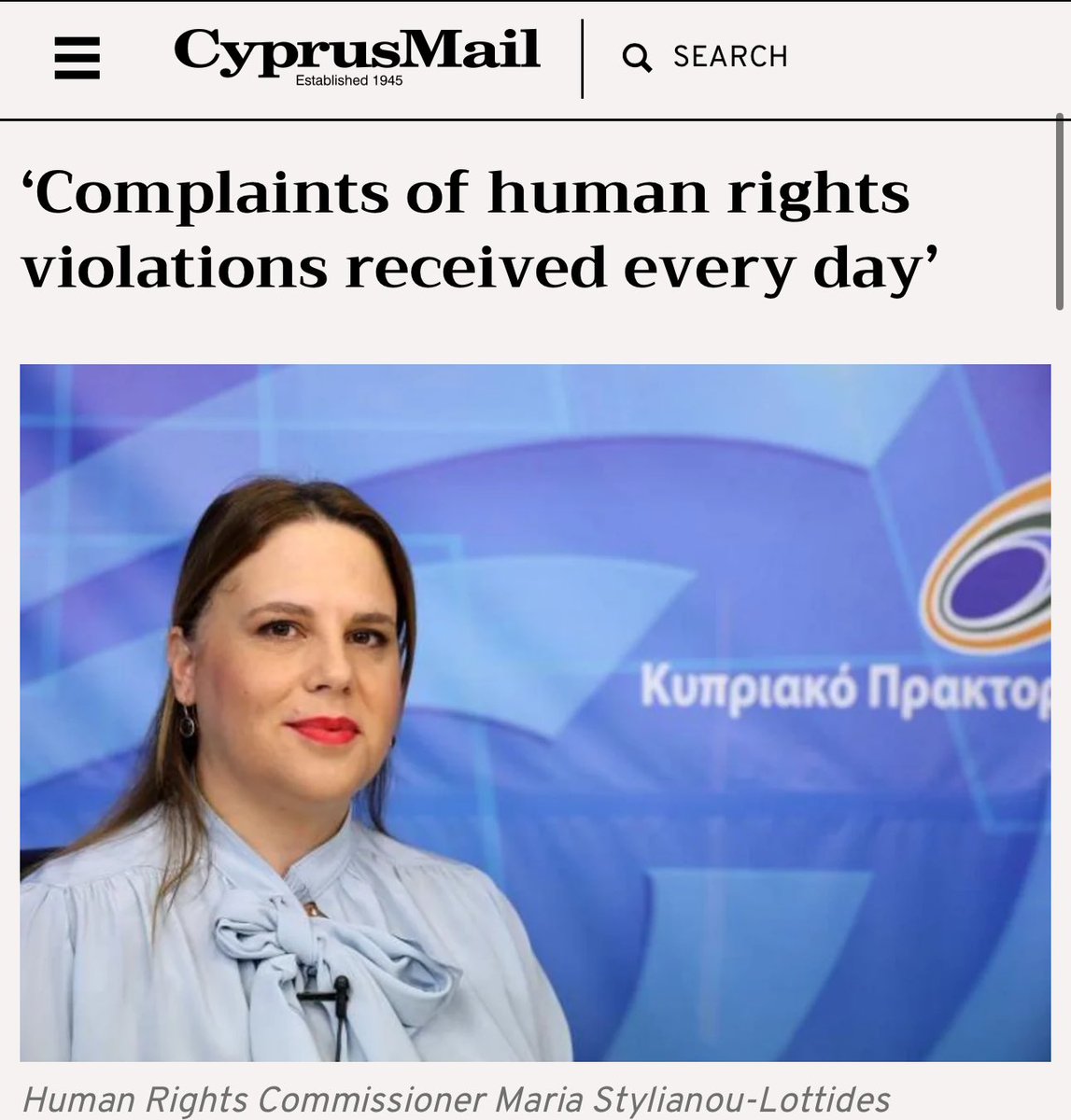Cyprus Ombudsman (@cyombudsman) on Twitter photo “The enjoyment of human rights constitutes the foundation of freedom, justice and peace and all people have the right to them. The state must respect these human rights absolutely”, <a href="/CYOmbudsman/">Cyprus Ombudsman</a> noted on the occasion of #HumanRightsDay
▶️ tinyurl.com/mr3we96a “The enjoyment of human rights constitutes the foundation of freedom, justice and peace and all people have the right to them. The state must respect these human rights absolutely”, <a href="/CYOmbudsman/">Cyprus Ombudsman</a> noted on the occasion of #HumanRightsDay
▶️ tinyurl.com/mr3we96a
