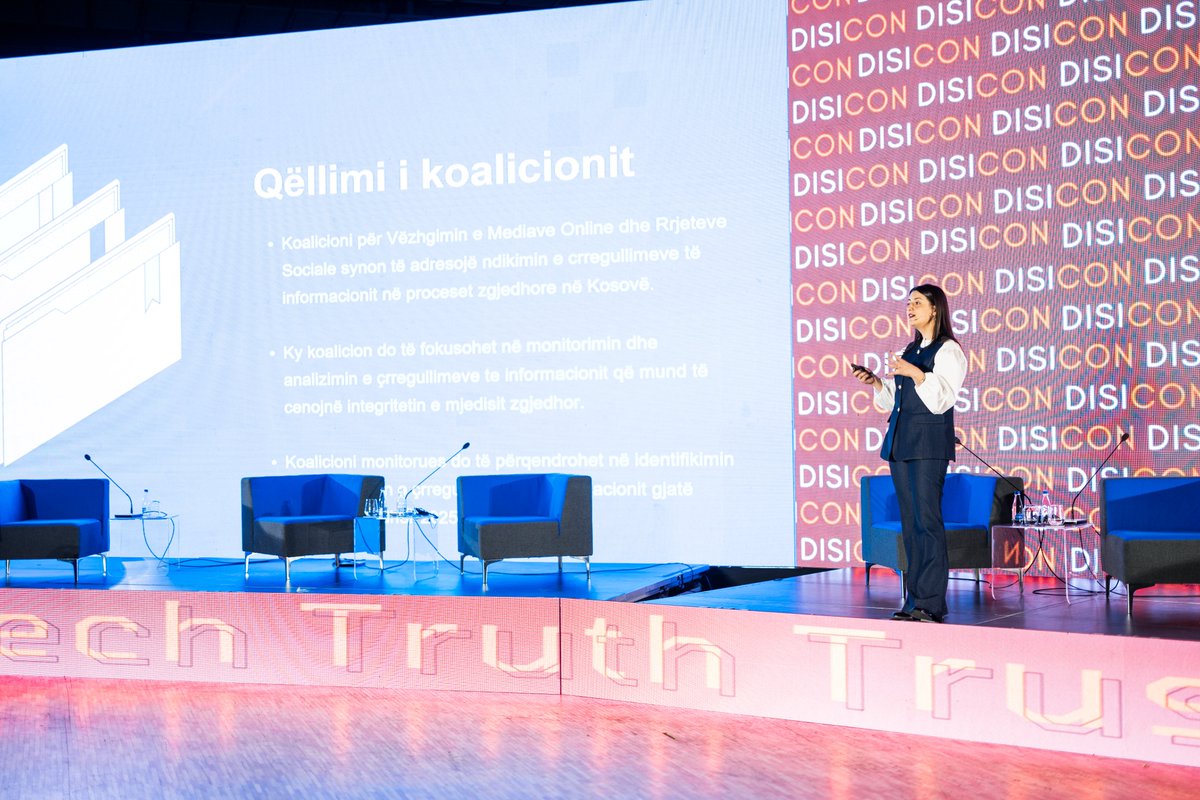 NDIKosovo's tweet image. 🧵(1/3)🌐As part of the 8th edition of DISICON, an online and social media monitoring coalition was launched to observe the electoral campaign.

#DISICON8 #TechTruthTrust #NDIKosovo #USAIDKosovo