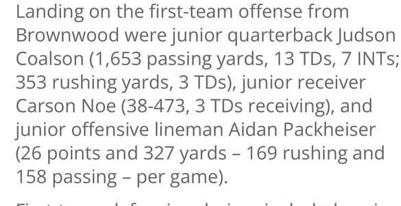 Blessed to be 1st team all district. @DexDennard