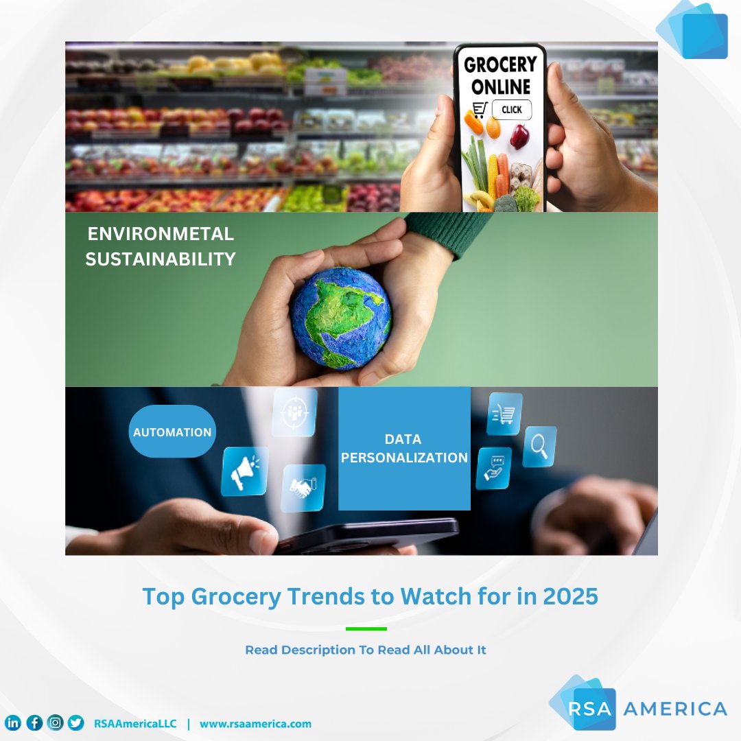 𝐓𝐨𝐩 𝐆𝐫𝐨𝐜𝐞𝐫𝐲 𝐓𝐫𝐞𝐧𝐝𝐬 𝐭𝐨 𝐖𝐚𝐭𝐜𝐡 𝐟𝐨𝐫 𝐢𝐧 2025!

From online shopping to eco-friendly practices and AI-powered personalization, 2025 trends are reshaping the industry. 

<a href="/rsaamericallc/">RSA America</a>  empowers grocers to stay ahead of the trends.