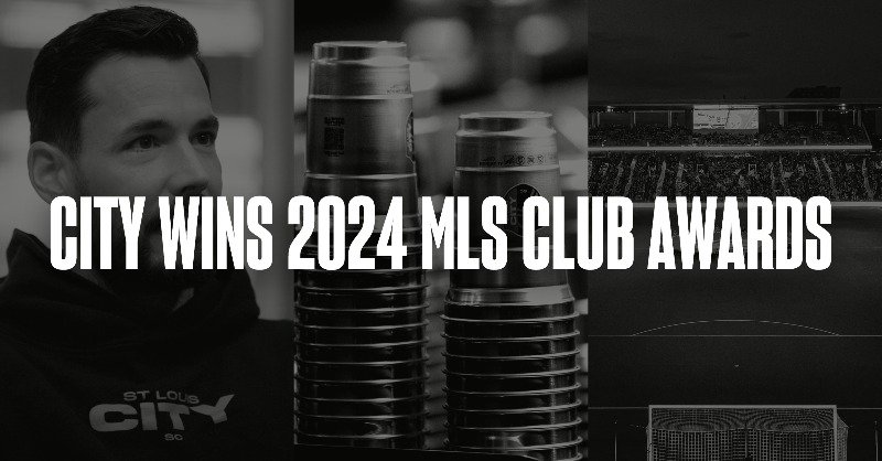 stlCITYsc's tweet photo. We’re honored to win four MLS Club Awards for our CITY - the most by any team in 2024! Congrats to everyone who helped make it all possible. #AllForCITY