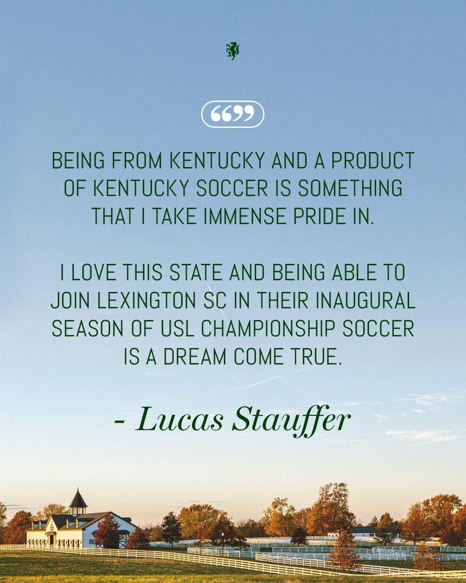 LexSporting's tweet image. 𝑻𝒉𝒆 𝑲𝒆𝒏𝒕𝒖𝒄𝒌𝒚 𝑲𝒊𝒅 𝑪𝒐𝒎𝒆𝒔 𝑯𝒐𝒎𝒆 💚

Lexington Sporting Club is proud to announce the signing of defender and Owensboro native, @lucas_stauffer9! ✍️🐴

📰 Read More: bit.ly/3ONTbAA

*Pending league &amp;amp; federation approval*

#LexGo #USLChampionship