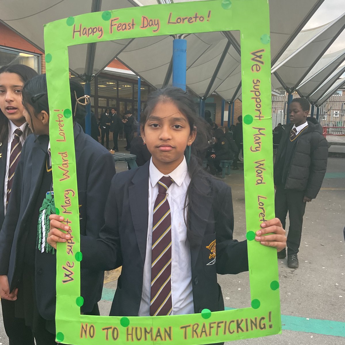 ChaplainLHS's tweet photo. @loretochorlton could not wait to add their message of Hope. True agents of change #Internationality #OurLadyOfLoreto #Advent2024 @marywardloreto @IbvmE @ibvmngo @RCSalfordEd @SalfordDiocese https://t.co/hooPZJyPM3