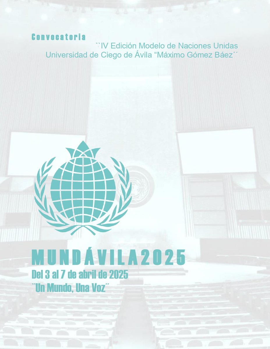 FeuGomez45467's tweet photo. El Modelo de Naciones Unidas de la #UNICADeExcelencia ya tiene circulando en las redes sociales su convocatoria a la IV Edición, a celebrarse en Abril próximo. Revisa sus redes sociales y únete a la cita. https://t.co/4N61aHsONy