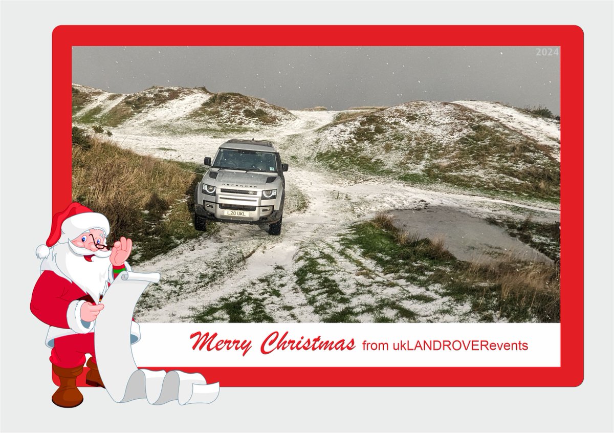 ukLRevents's tweet photo. With just over 2 weeks until Christmas, it's time for this years #Christmas eCard.

2024 was a quieter year than normal on the #GreenLaneTours and #4x4Experiences, as I was away from work for an extended period caring for my dad.  I’m now back full time, and we’ve got a busy ... https://t.co/de696VqcyK
