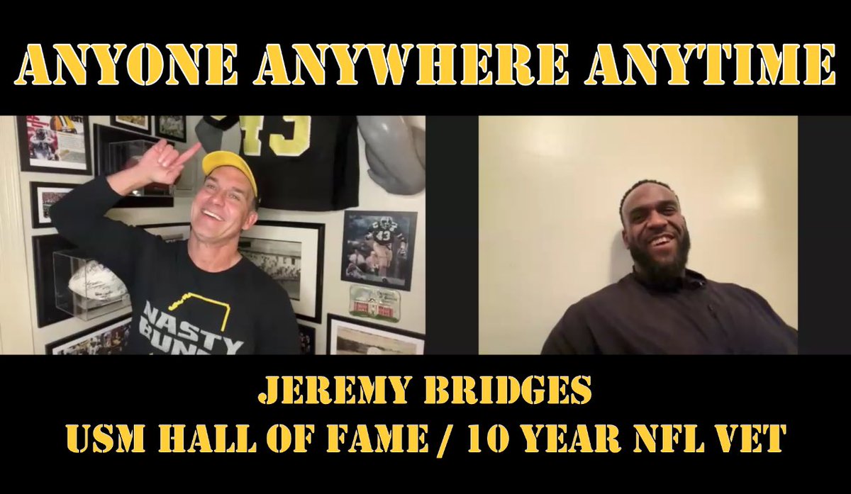 Marchant Kenney (@marchant_kenney) on Twitter photo Southern Miss Hall of Famer and 10 year NFL Vet, Jeremy Bridges, talks about our new head coach.π¦
<a href="/uknomeBIG/">Jeremy Bridges ππππ</a> <a href="/SouthernMissFB/">Southern Miss Football</a> <a href="/CoachHuff/">Charles C. Huff</a>
β’WATCH: youtu.be/V3f2V-MIf1U?siβ¦ Southern Miss Hall of Famer and 10 year NFL Vet, Jeremy Bridges, talks about our new head coach.π¦
<a href="/uknomeBIG/">Jeremy Bridges ππππ</a> <a href="/SouthernMissFB/">Southern Miss Football</a> <a href="/CoachHuff/">Charles C. Huff</a>
β’WATCH: youtu.be/V3f2V-MIf1U?siβ¦