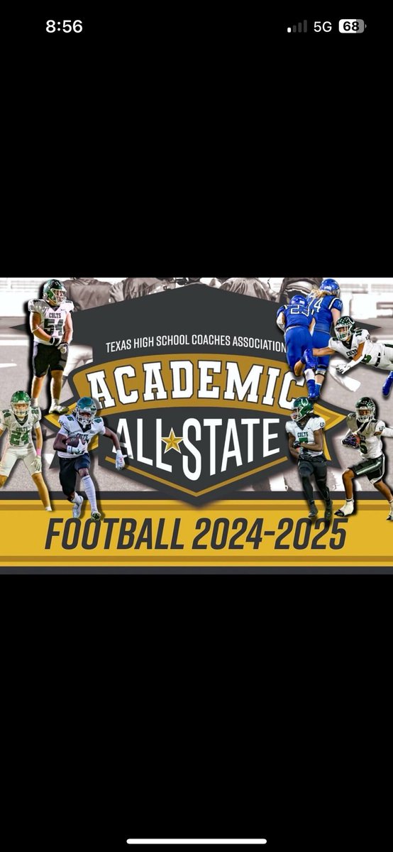 Stone_soto73's tweet photo. Blessed to have received all state academic honorable mention @pnelly73 @CoachDoerrHDX @CoachKT_ @NotCoachBuck @ahscoltfootball https://t.co/f8mp5xEoJf
