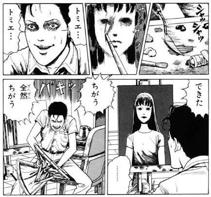 桃香さん描くたび富江になってる 