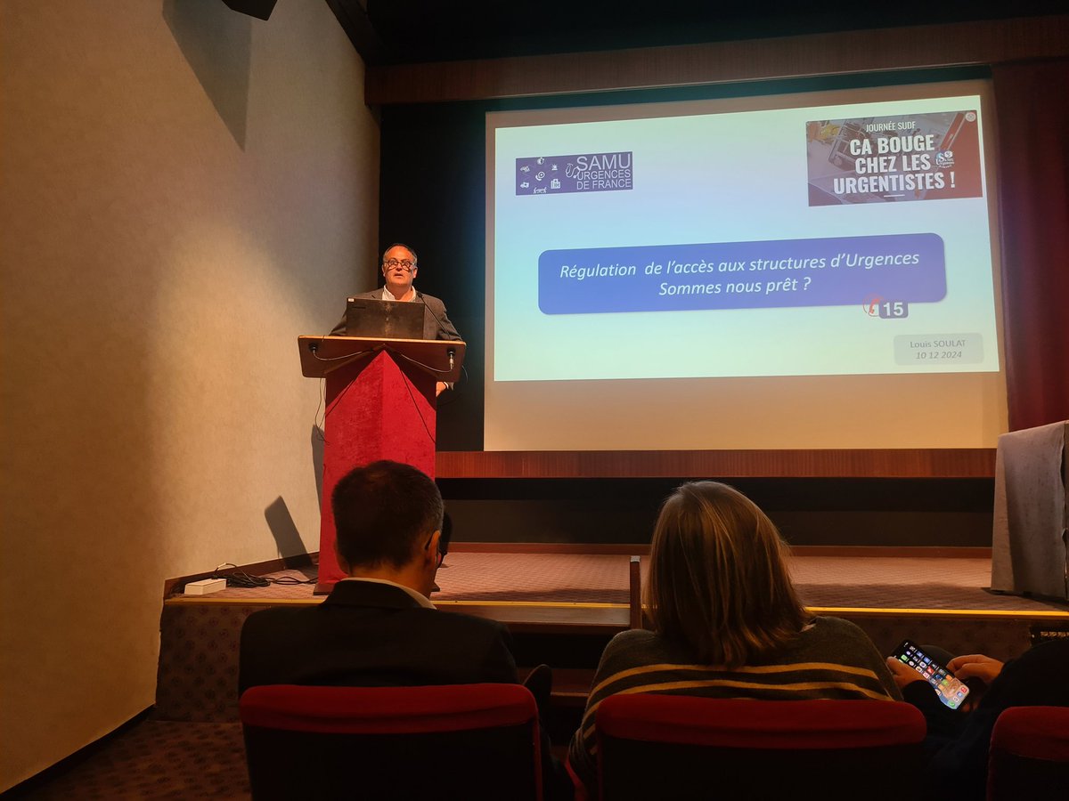Journée <a href="/SUdF_Officiel/">Samu-Urgences France</a>
📞 La régulation de l'accès aux structures d'#urgences :
👉 ça fonctionne  !
👉 ça n'est pas une dégradation de l'accès aux soins.
👉C'est aux urgentistes de l'organiser.
#sante #Le15SauveTaVie <a href="/Sante_Gouv/">Ministère de la Santé et de l'Accès aux soins</a> Pr Louis Soulat